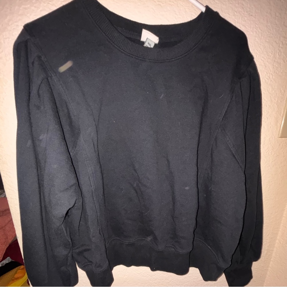 a new day Black Crewneck Sweater
